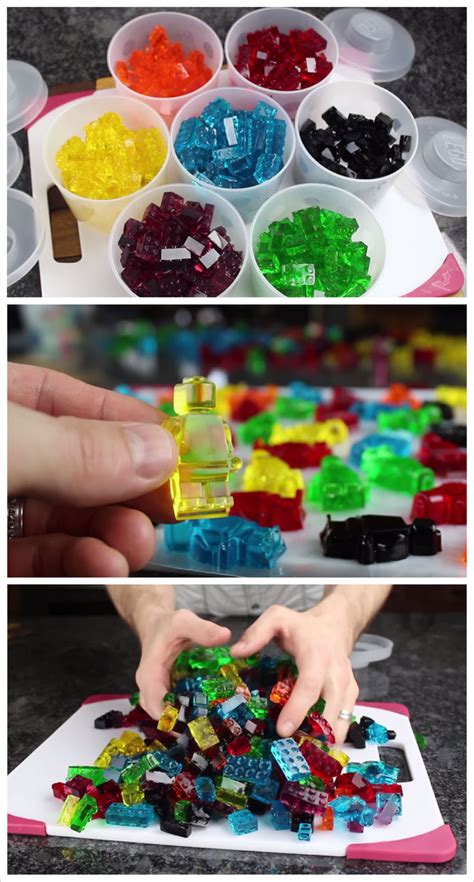 How To Make Gummy Lego Candy At Home Video Lego Candy Sweets