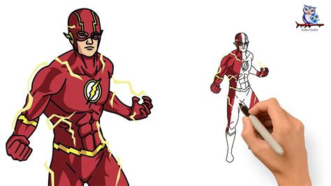 How To Draw The Flash Barry Allen Dc Comics Art Tutorial Youtube