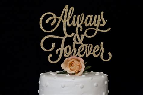Always And Forever Cake Topper Etsy