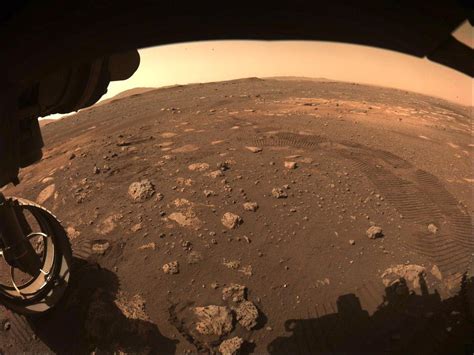 Nasa lands perseverance mars rover (360 video). Perseverance Hazcam First Drive