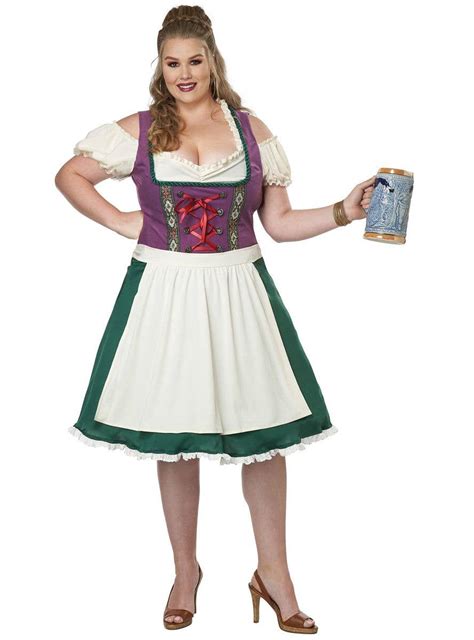 plus size beer maiden womens costume oktoberfest costume for women