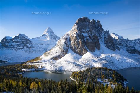 Mount Assiniboine And Sunburst Peak Magog Sunburst And Cerulean Lake