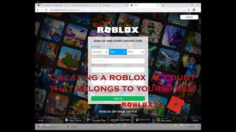 How To Create A Roblox Account Youtube