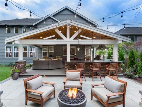 Sammamish Outdoor Living And Backyard Makeover Di Transizione Patio