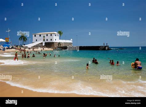 Porto Da Barra Beach Salvador Bahia Brasilien Stockfotografie Alamy