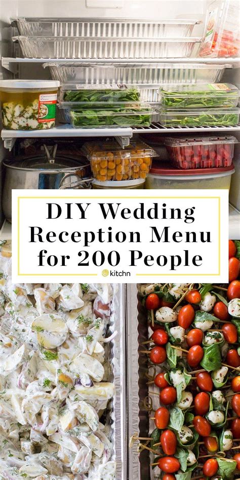 A Diy Wedding Reception For 200 The Menu With Planning Tips Party