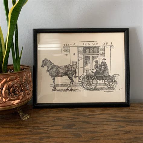 Royal bank's branch in london, england, represented the bank's first branch outside of north america and the caribbean when it opened in 1910. Vintage Royal Bank of Canada Framed Print | Douglas ...