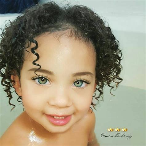 Babies With Black Hair And Green Eyes Hair Style Lookbook For Trends