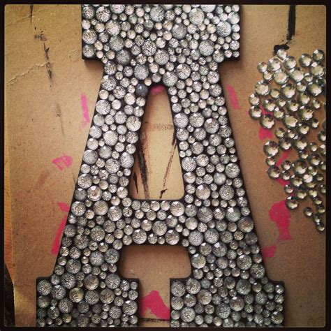 51 list price $25.00 $ 25. wooden letter, painted black, glue on jewels with E6000 ...