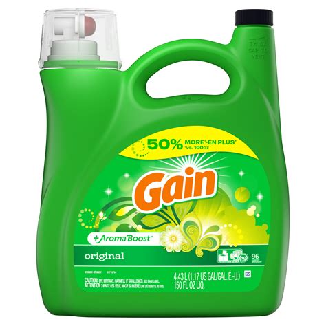 Gain Aroma Boost Liquid Laundry Detergent With Gain Fabric Softener