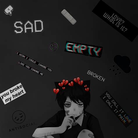 Broken Heart Depression Sad Anime Girl
