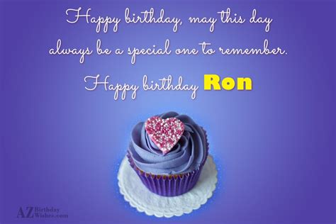 Happy Birthday Ron