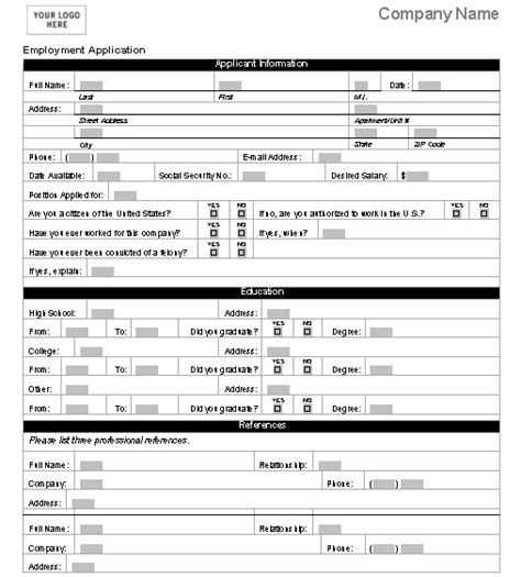 Certificate of employment template best of employee award. 4 Printable Free Job Application Form & Templates