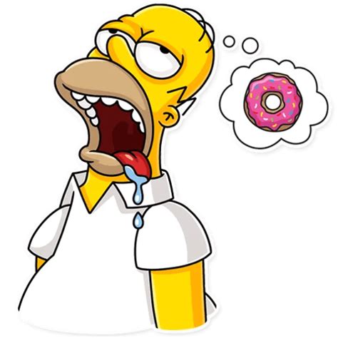 Pack De Stickers Para Telegram Homer Simpson Simpsons Donut Simpsons