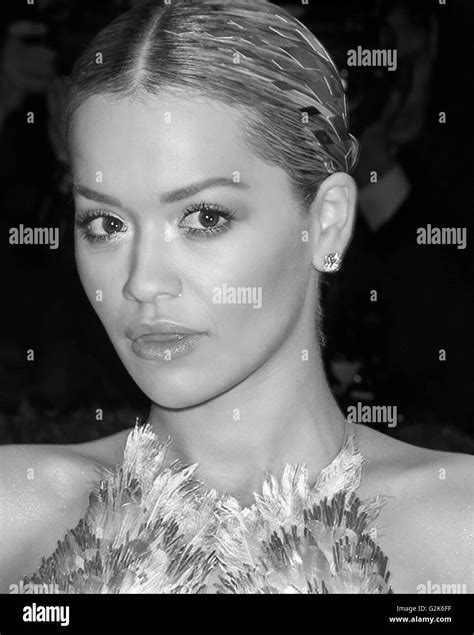 Rita Ora Black And White Stock Photos And Images Alamy