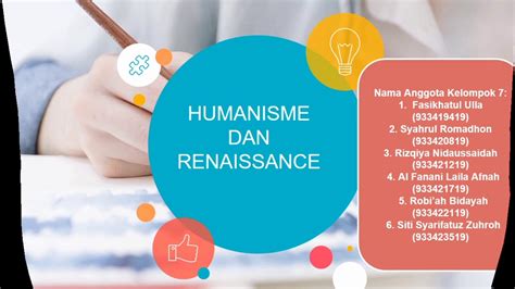 Humanisme Dan Renaissance Kelompok 7 Filsafat Umum Youtube