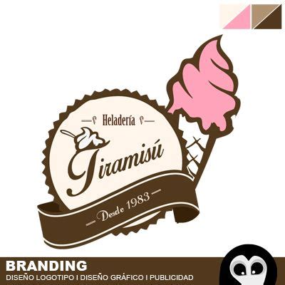 Logotipo Heladeria Tiramisú Diseño de logo branding empresarial