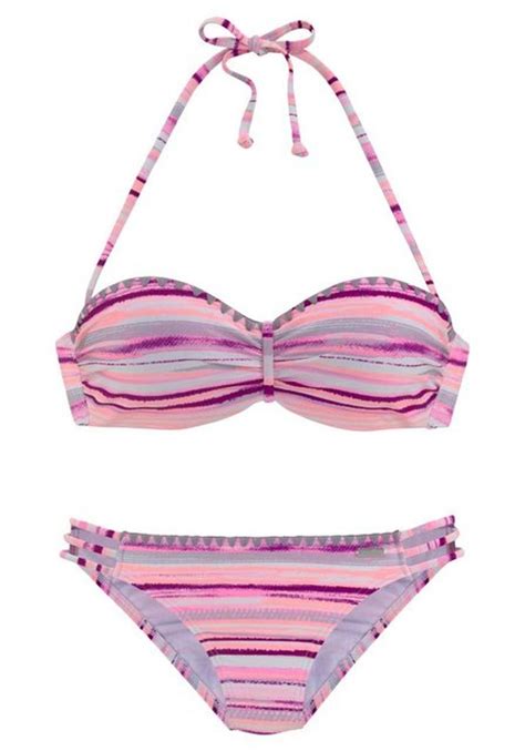 Venice Beach Bügel Bandeau Bikini Mit Häkelkanten Preise Vergleichen