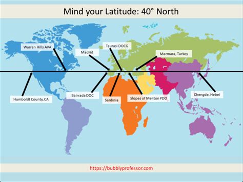 50 Degrees North Latitude Map