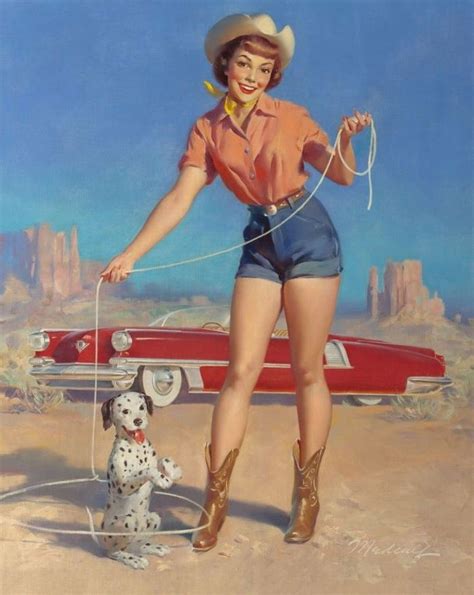 Cowgirls Pinup Art And Illustrations Trading Cards Set