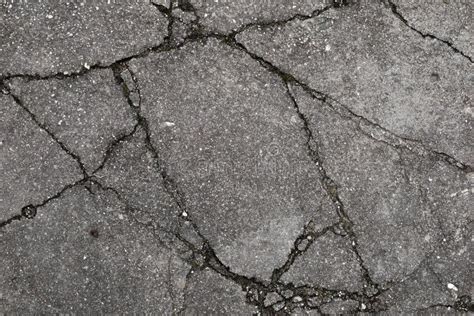 Cracked Sidewalk An Old Broken Pavement Road Stock Image Image Of
