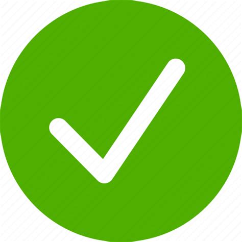 Approved Check Checkbox Circle Complete Done Green Icon