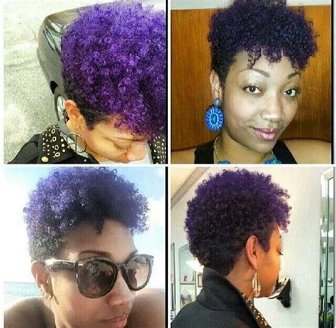 Purple Natural Hair Styles Short Hair Styles Tapers Hair Skin