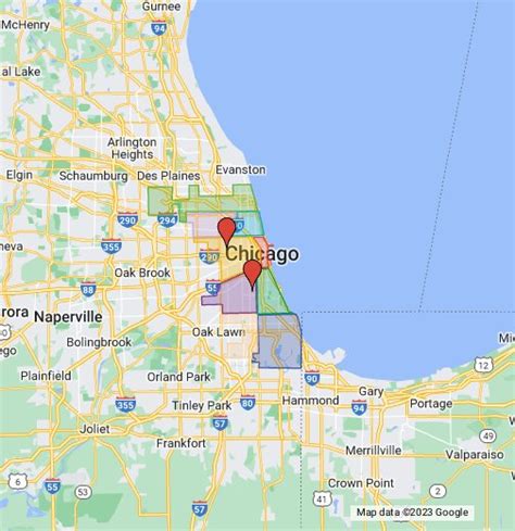 Chicago Hospital Map