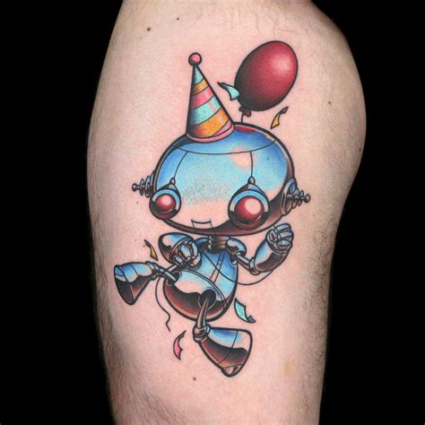 Birthday Robot Tattoo By Laura Marie Ink Master Tattoos Robot Tattoo