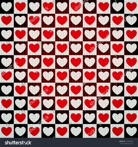 Valentine Seamless Hearts Pattern Stock Vector