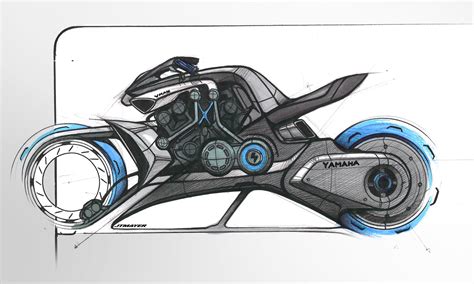 Yamaha Future Hybrid V Max Concept By Jean Thomas Mayer Isd