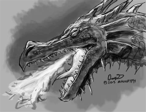 Dragon Speed Paint How To Tutorial Dragon Breath Fire Fire Drawing