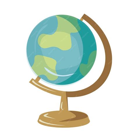 Premium Vector Globe School Geography World Map Study Travel Earth