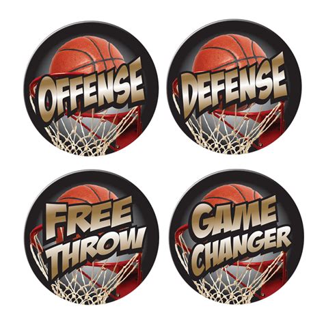 Full Color Basketball Award Decals Pro Tuff Decals