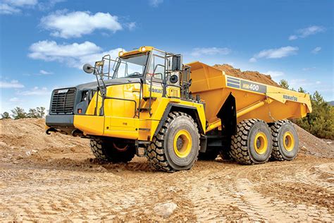 Komatsus Hm400 5 Articulated Dump Truck Delivers With Automated
