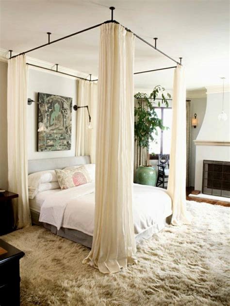 Graceful Diy Bed Canopy Using Curtains That Look Beautiful Canopy My Xxx Hot Girl