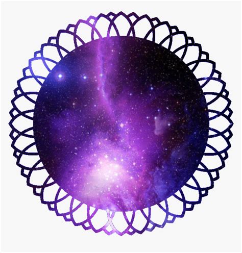 Galaxy Circle Space Cutout Stars Purple Border Jackson Wang