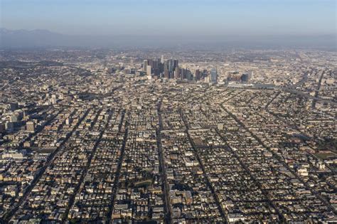 Los Angeles California Urban Aerial View Stock Image Image Of