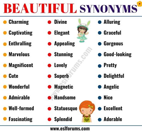 Beautiful Synonym 60 Best Synonyms For Beautiful Esl Forums