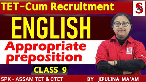 TET Cum Recruitment Assam English Grammar Appropriate