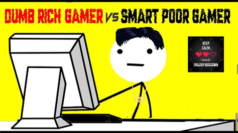 Dumb Rich Gamer Vs Poor Smart Gamer Stickman Animation Youtube