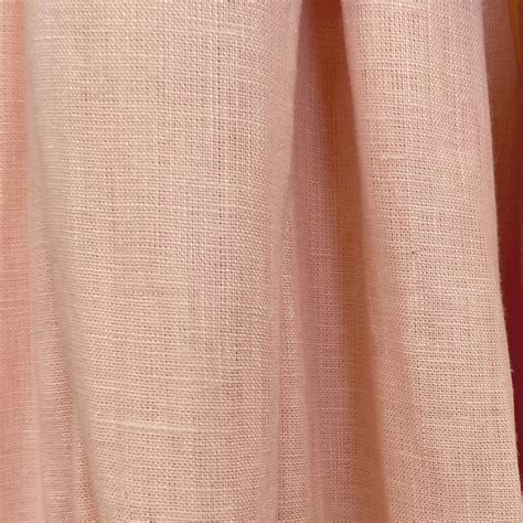 Light Peach Linen Fabric By Yard Natural Linen Fabric Etsy