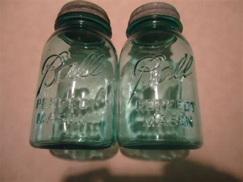 2 Vintage Aqua Quart Atlas Perfect Mason Jar EBay