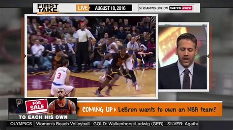 Espn First Take Lebron James Rips Michael Jordan Over Bulls Youtube