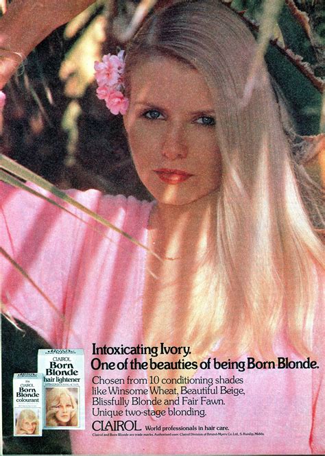 Born Blonde Hair Colour 1977 1970s Advert Magazine Vintage Advertising