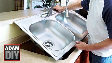 How To Replace And Install A Kitchen Sink Cast Iron To Stainless Steel