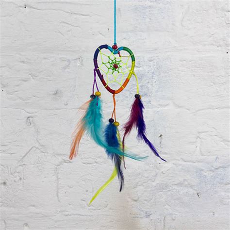 Rainbow Heart Dreamcatchers Handmade And Fair Trade From Siesta