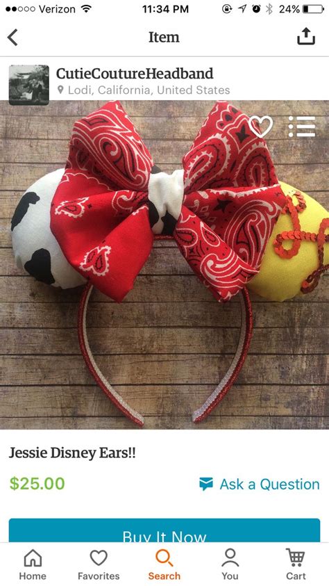 Pin By Ashleigh Briana On Crafting Disney Ears Disney Jessie Disney