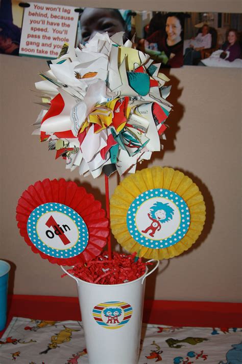 Lorax Trees Made From Dr Seuss Book Pages For Dr Seuss Party Party