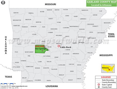 Garland County Map Arkansas Where Is Garland County